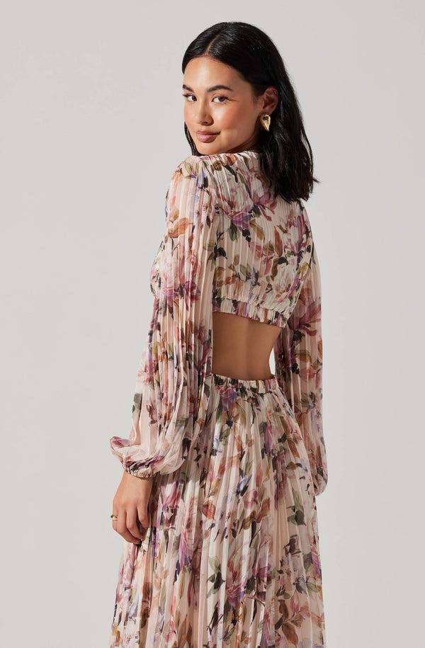Astr The Label Revery Floral Long Sleeve Maxi Dress