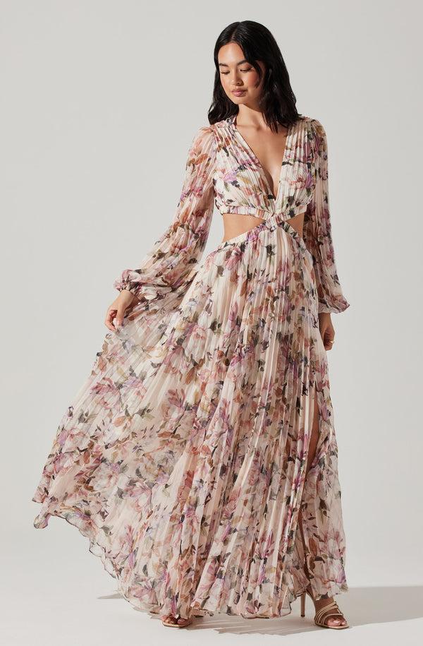 Astr The Label Revery Floral Long Sleeve Maxi Dress