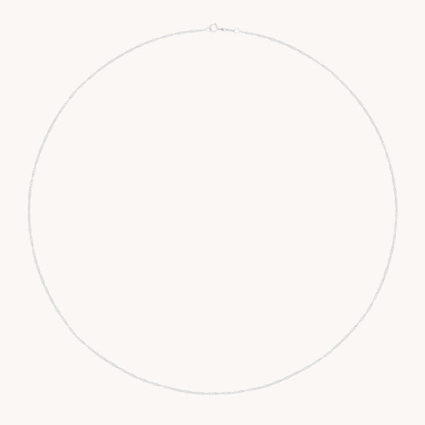 astrid & miyu Astrid Chain Necklace in Solid White Gold