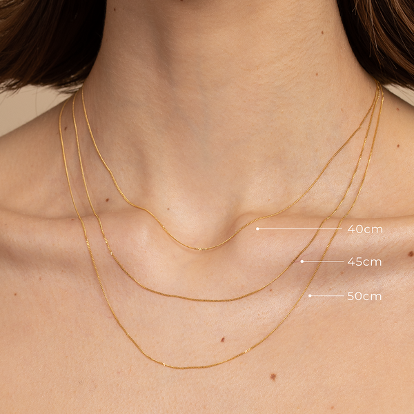 Astrid & Miyu Astrid Chain Necklace In Solid Gold