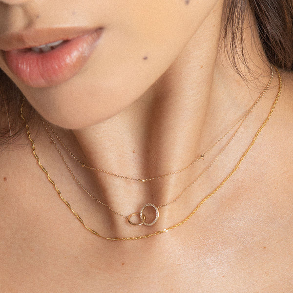 Astrid & Miyu Astrid Chain Necklace In Solid Gold