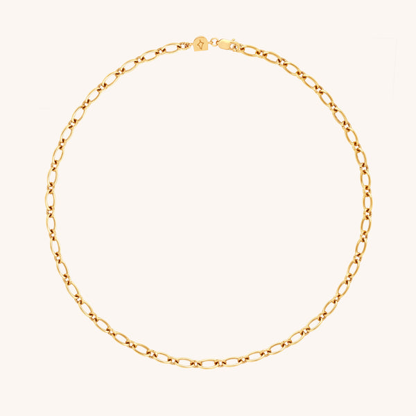 astrid & miyu Bold Link Chain Necklace in Gold