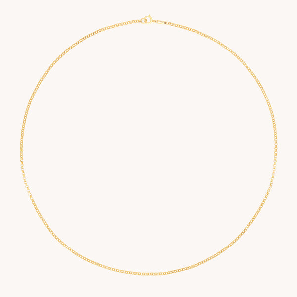 astrid & miyu Chelsea Chain Necklace in Solid Gold