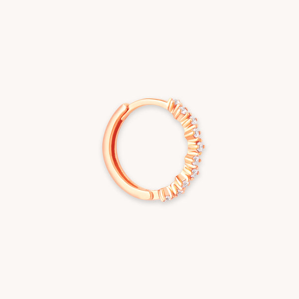 astrid & miyu Cluster Hoop 11.5mm in Rose Gold