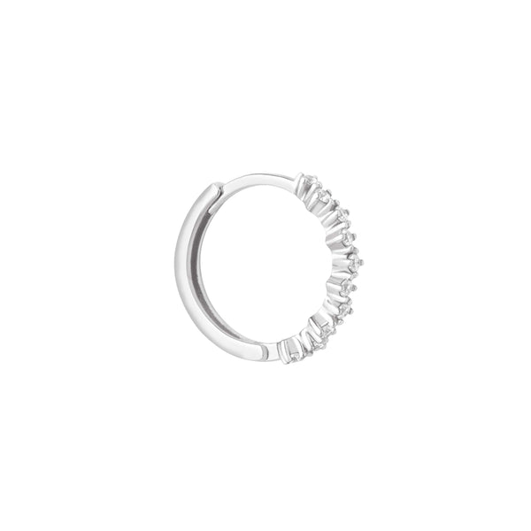 Astrid & Miyu Cluster Hoop 11.5mm In Silver