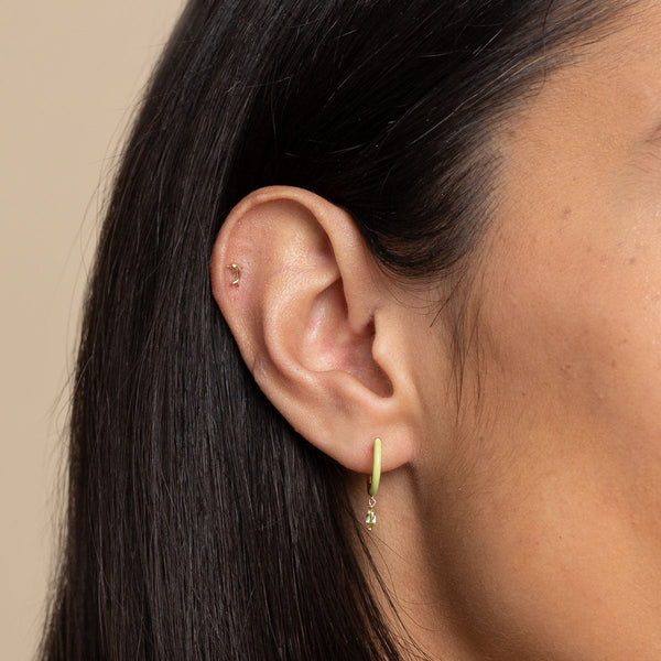 Astrid & Miyu Dolphin Piercing Stud In Solid Gold