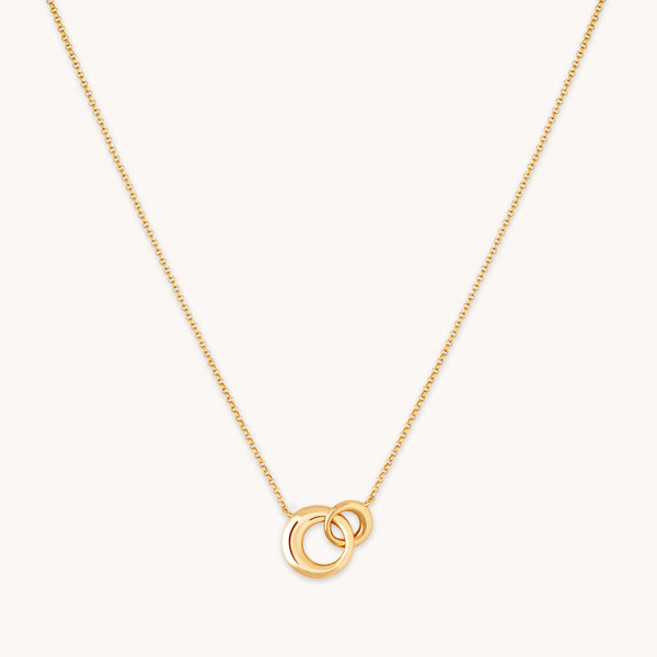 astrid & miyu Dome Link Necklace in Gold