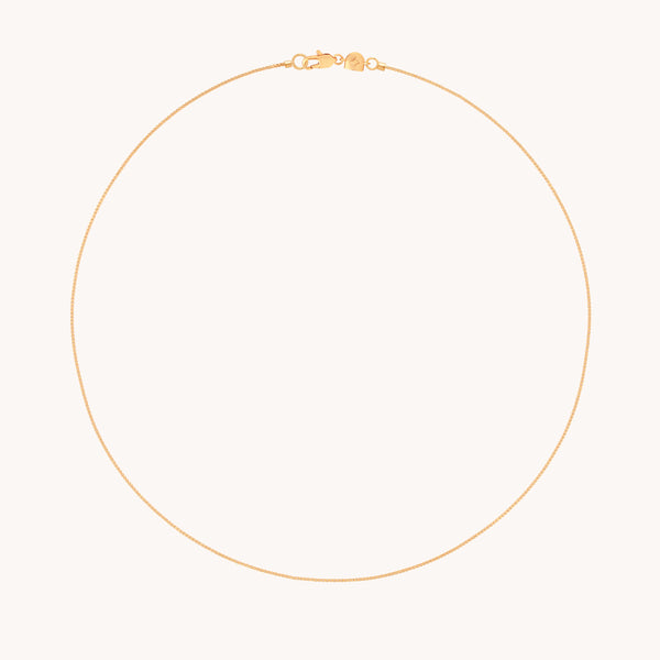 astrid & miyu Essential Box Chain Necklace in Gold