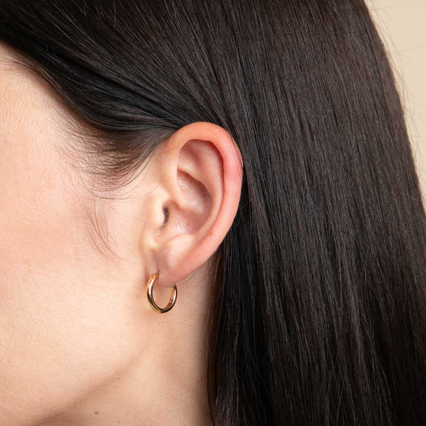 Astrid & Miyu Essential Small Hoops In Gold
