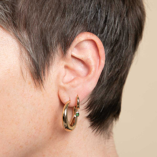 Astrid & Miyu Green Topaz Gift Set In Gold