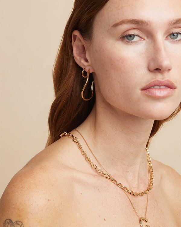 Astrid & Miyu Infinite Hoops In Gold