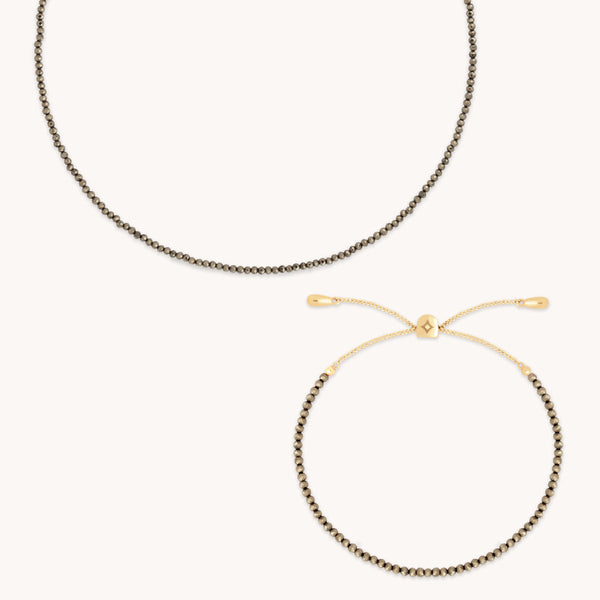 astrid & miyu Ironstone Gemstone Gift Set in 9k Gold