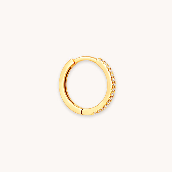 astrid & miyu Jewelled Hoop in Gold