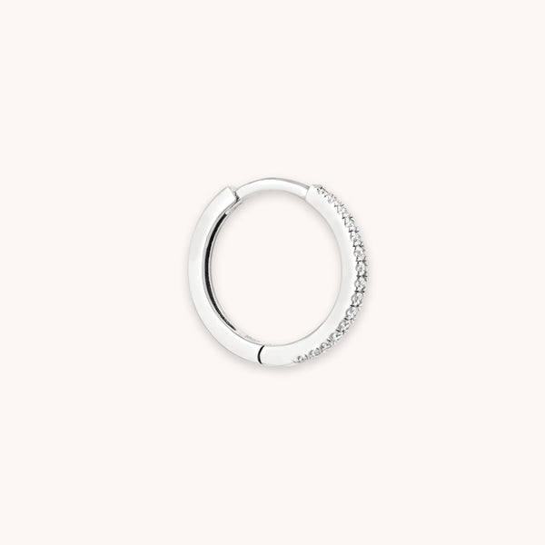 astrid & miyu Jewelled Hoop in Silver