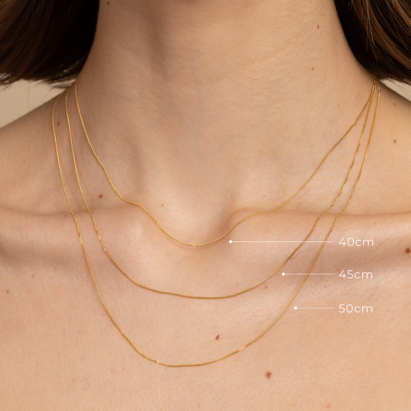 Astrid & Miyu Miyu Chain Necklace In Solid Gold