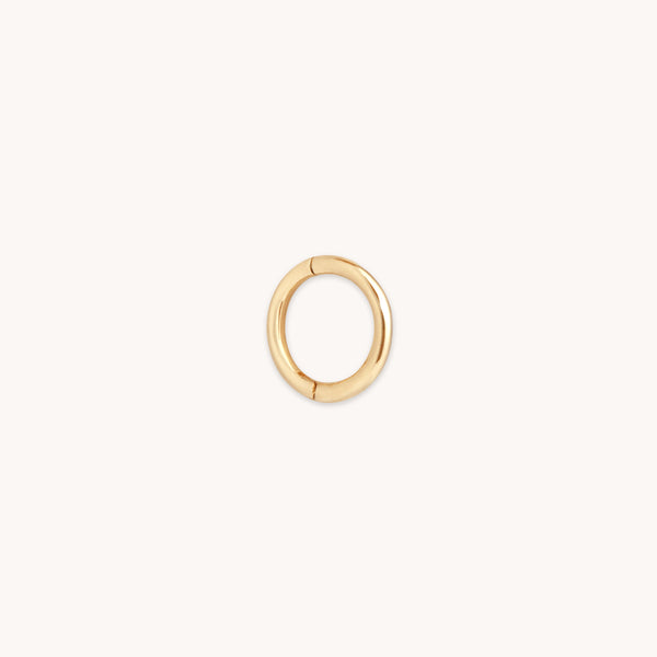 astrid & miyu Seamless Hoop 1mm in Solid Gold