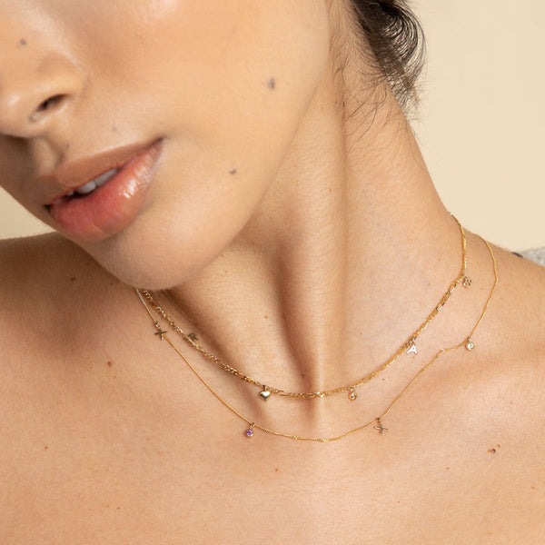 Astrid & Miyu Soho Chain Necklace In Solid Gold