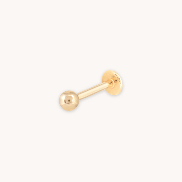 astrid & miyu Solid Gold Large Ball Piercing Stud