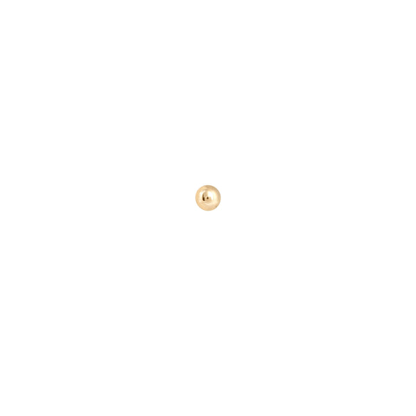 Astrid & Miyu Solid Gold Small Ball Piercing Stud