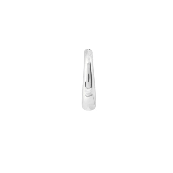 Astrid & Miyu Solid White Gold Graduated Rook Hoop