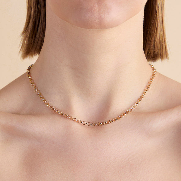 Astrid & Miyu T-Bar Chain Necklace In Gold