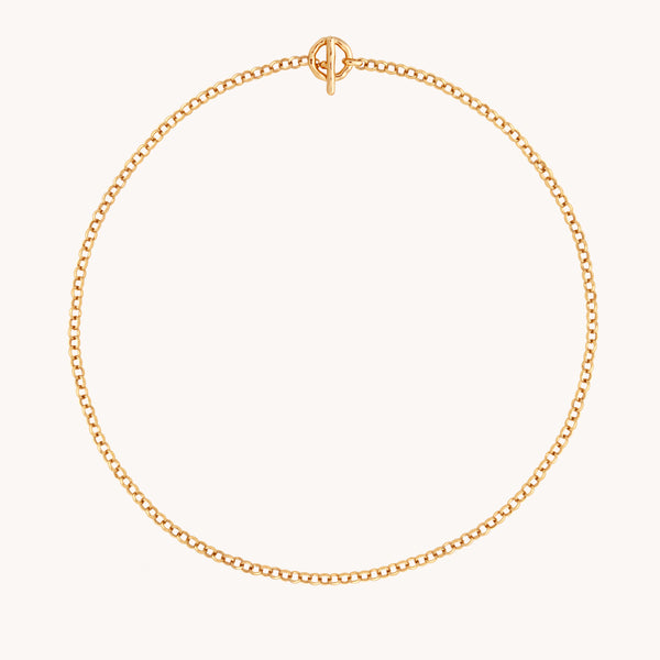 astrid & miyu T-Bar Chain Necklace in Gold