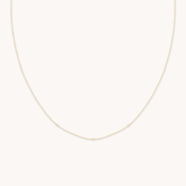 astrid & miyu Topaz Charm Necklace in Solid Gold