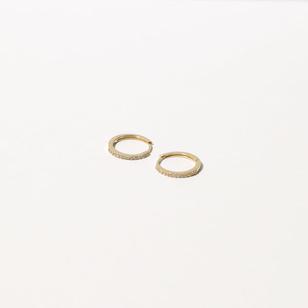 Astrid & Miyu Topaz Hoops In Solid Gold