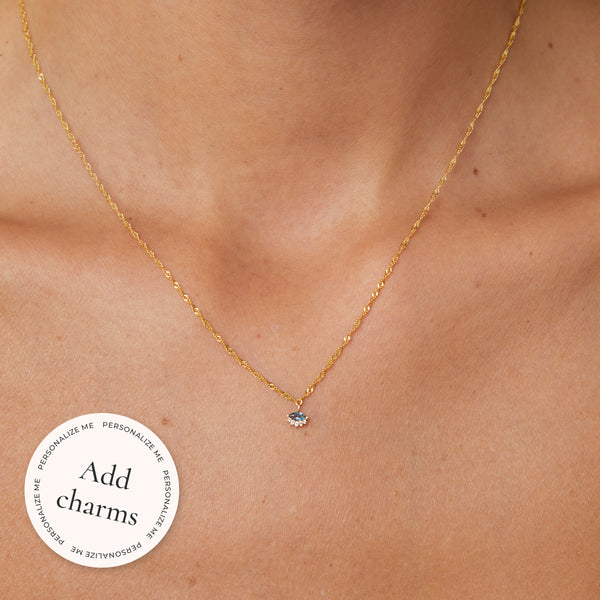 Astrid & Miyu Bold Astrid Chain Necklace In Solid Gold