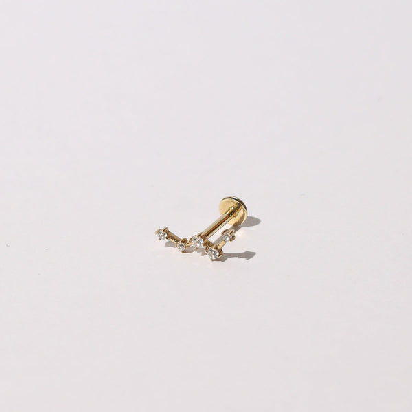 Astrid & Miyu Constellation Piercing Stud In Solid Gold