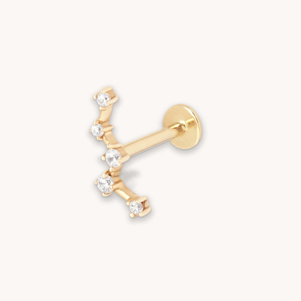 astrid & miyu Constellation Piercing Stud in Solid Gold