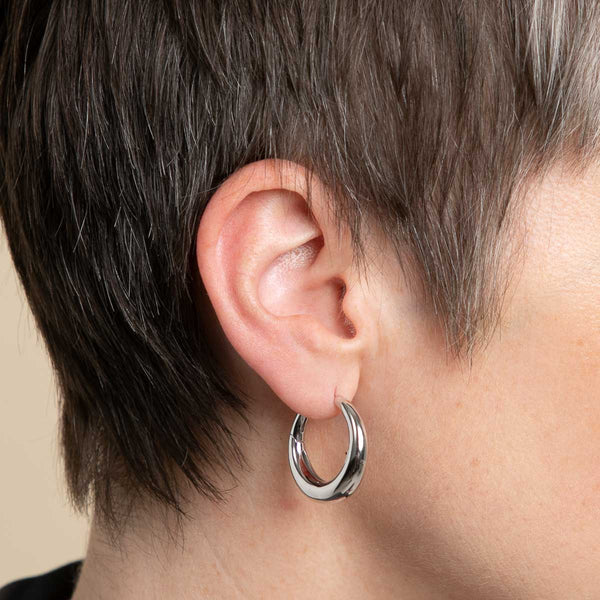 Astrid & Miyu Gleam Tennis Chain Necklace In Rose Gold