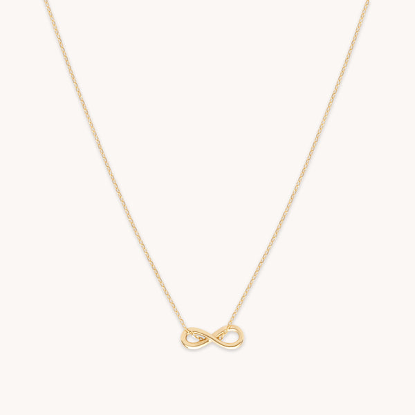 astrid & miyu Infinite Pendant Necklace in Solid Gold