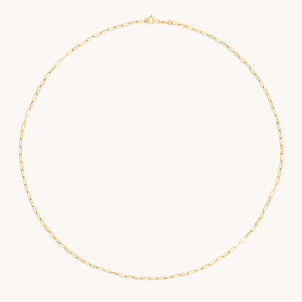 astrid & miyu Piccadilly Chain Necklace in Solid Gold