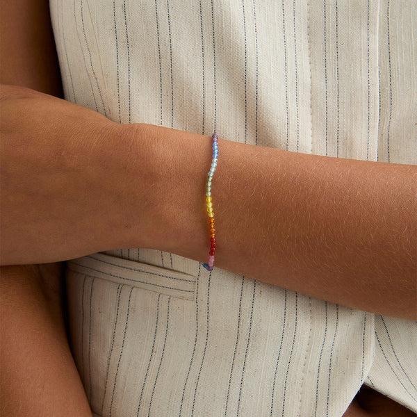 Astrid & Miyu Rainbow Gemstone Gift Set In 9k White Gold