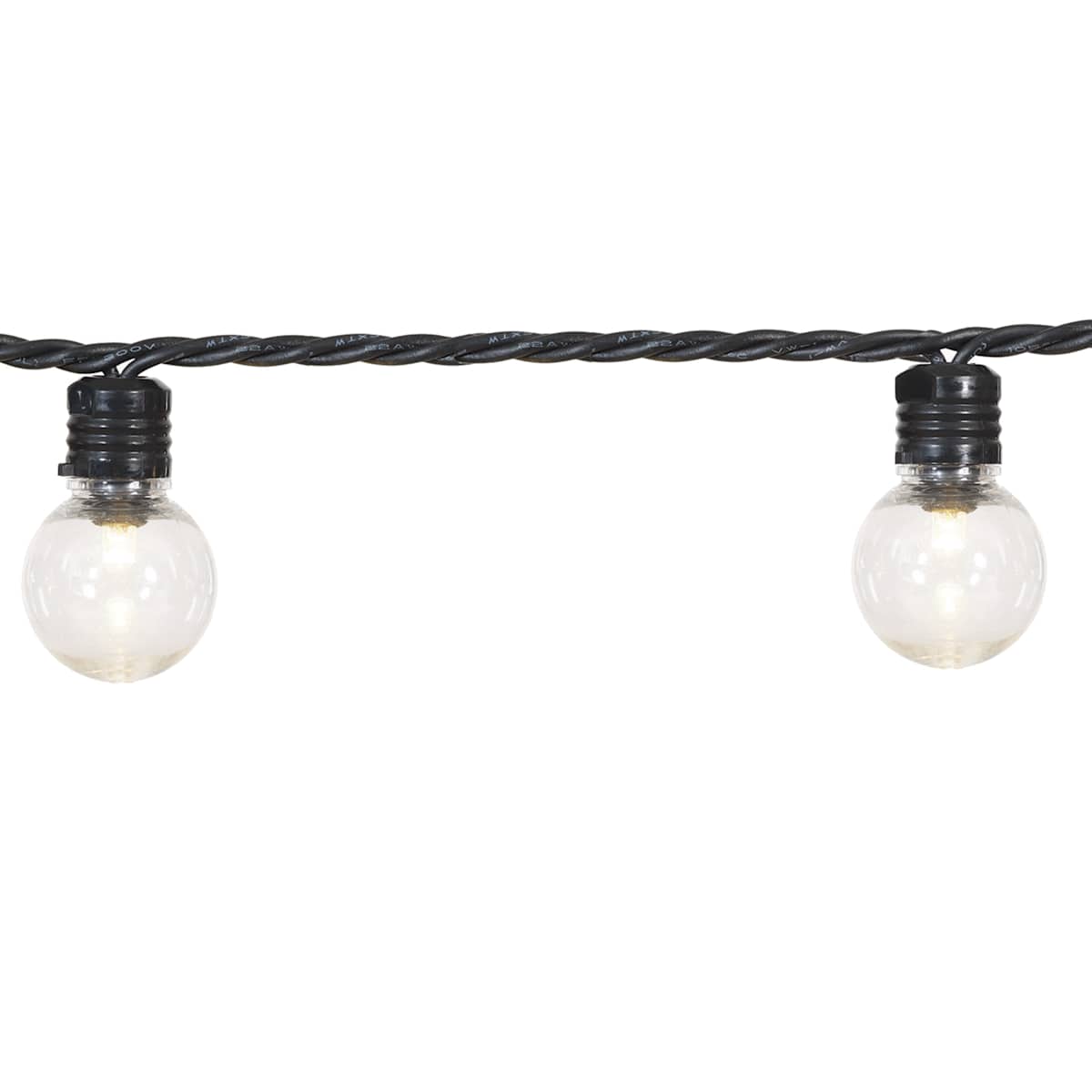 At Home 100-Count LED G30 Globe String Lights With Black Wire