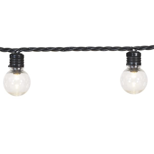 at home 100-Count LED G30 Globe String Lights with Black Wire