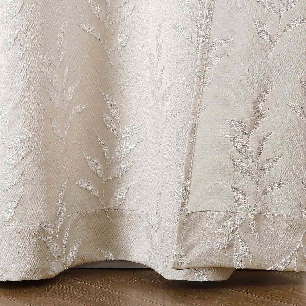 At Home 2-Pack Aziel Beige Light Filtering Grommet Curtain Panel Set 95"