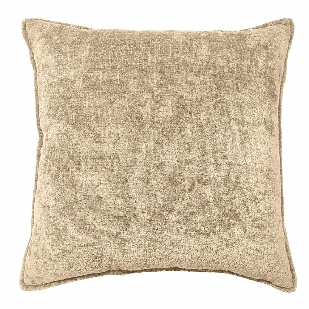 At Home 2-Pack Beige Textured Chenille Throw Pillows 18"