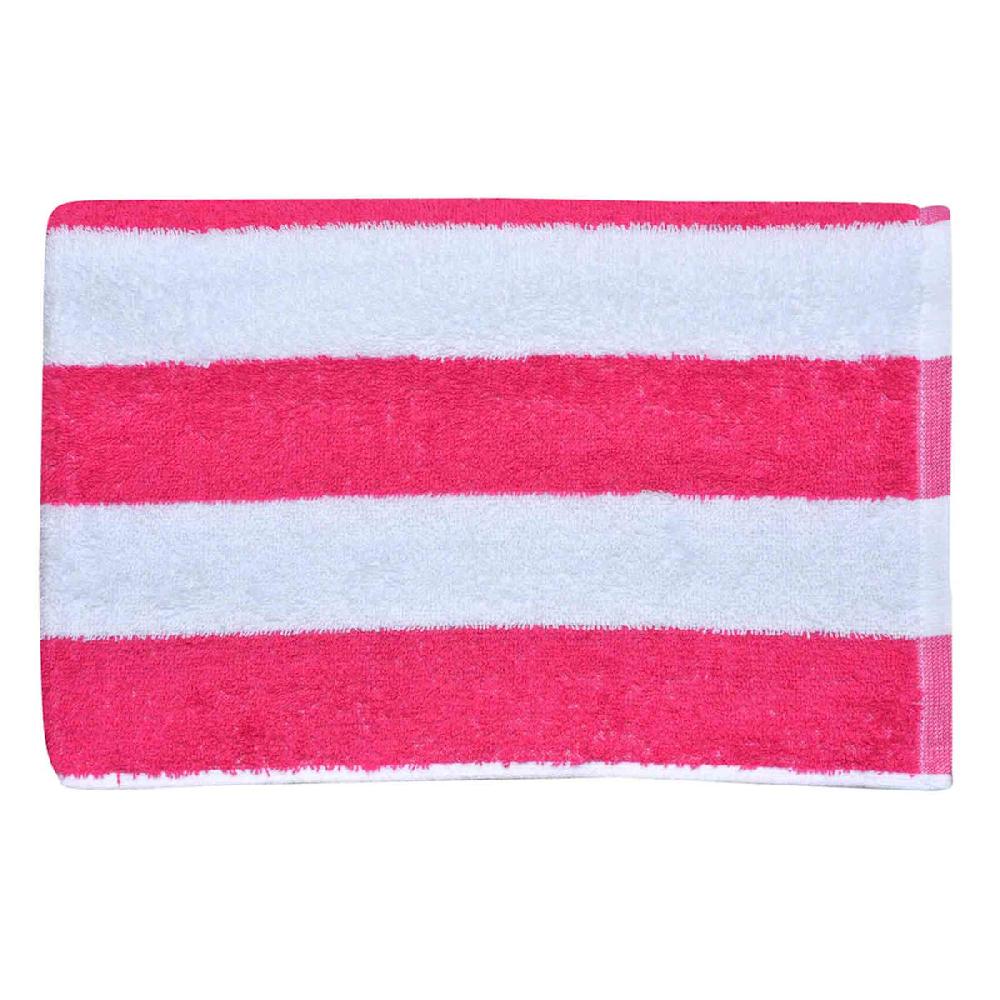 At Home 2-Pack Cabana Yellow & Pink Stripe Beach Towel 28x58