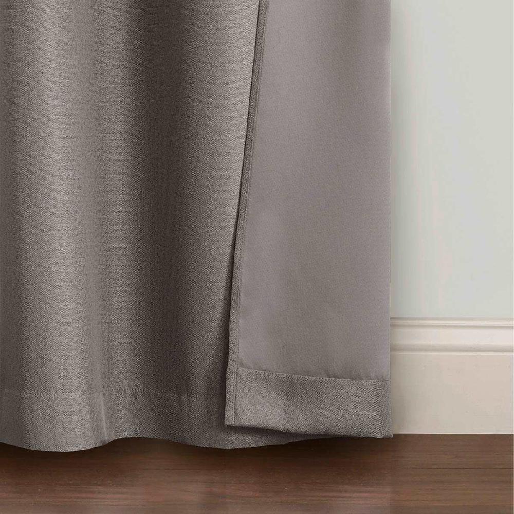 At Home 2-Pack Denver Grey Blackout Grommet Curtain Panels 95"