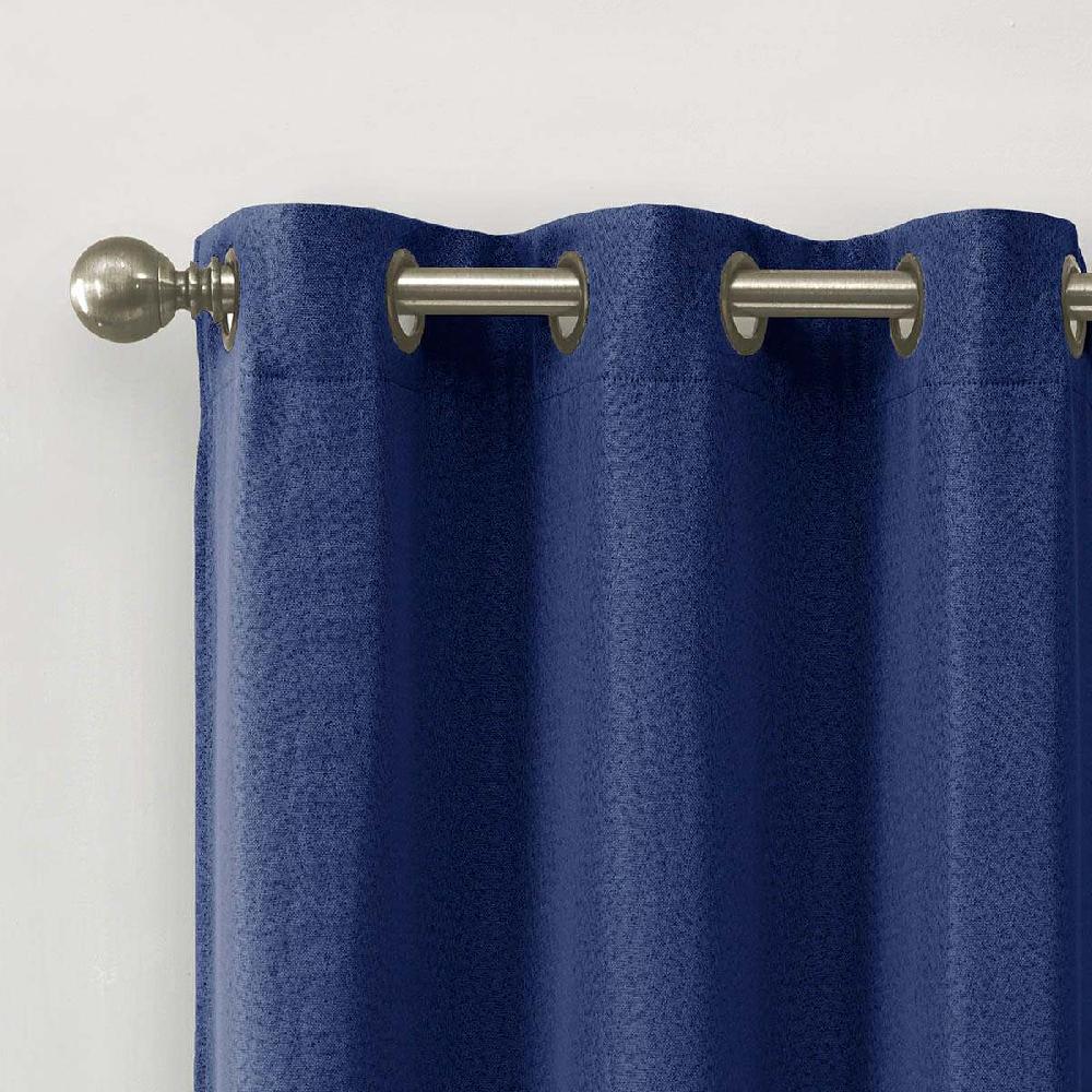 At Home 2-Pack Denver Navy Blackout Grommet Curtain Panels 63"