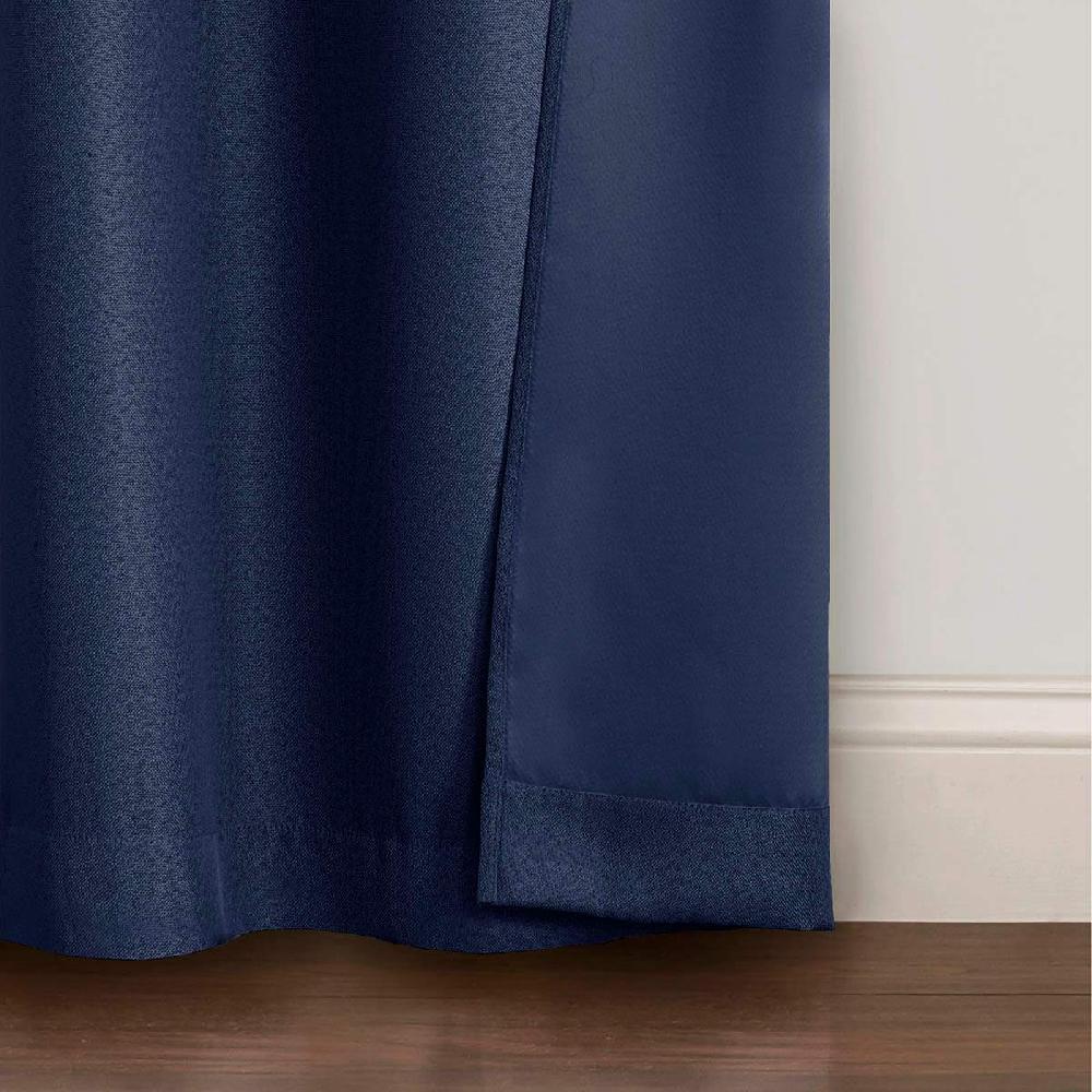 At Home 2-Pack Denver Navy Blackout Grommet Curtain Panels 63"