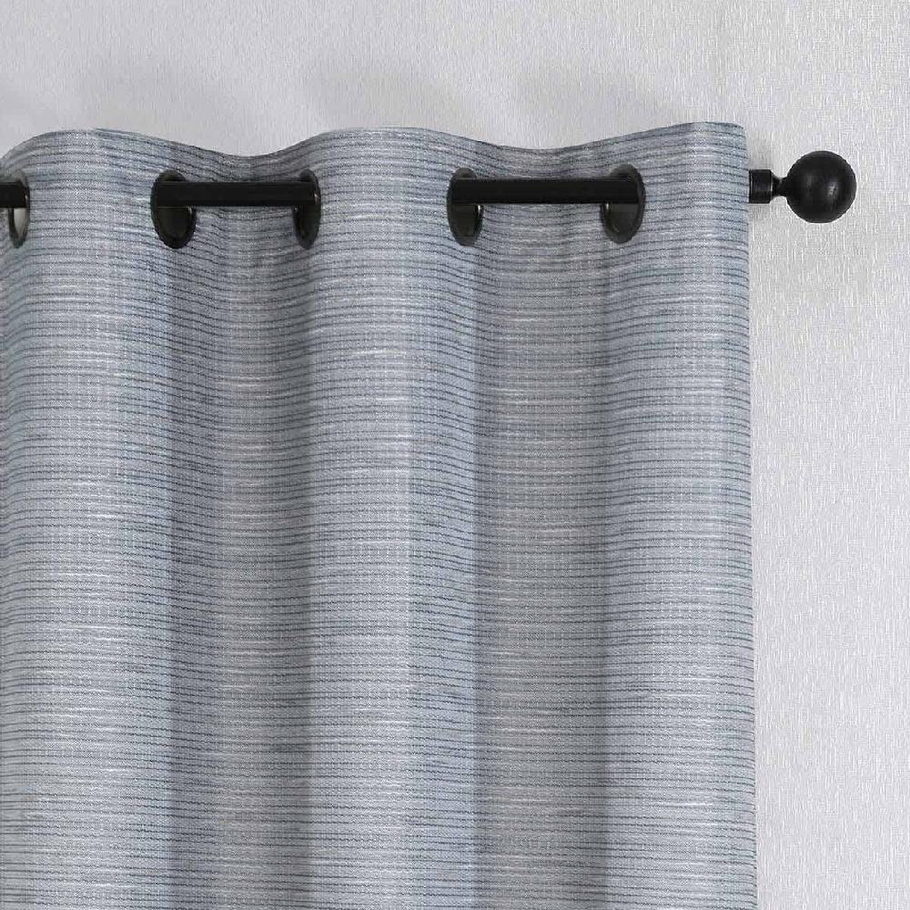 At Home 2-Pack Grey Magnetic Closure Blackout Curtain Panels 63"