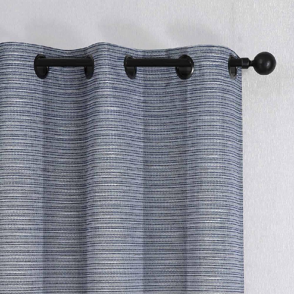 At Home 2-Pack Navy Blue Magnetic Closure Blackout Curtain Panels 63"