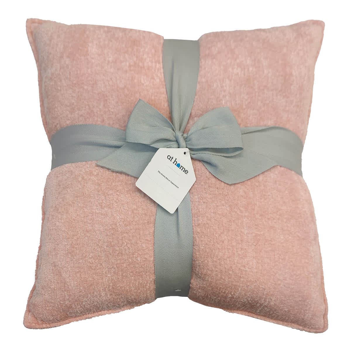 At Home 2-Pack Pink Textured Chenille Throw Pillows 18"