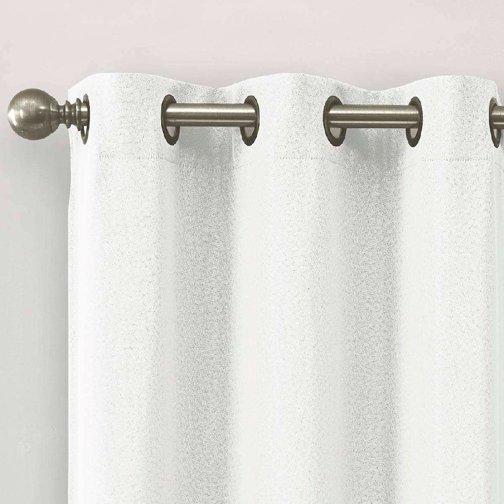At Home 2-Pack White Blackout Grommet Curtain Panels 84"
