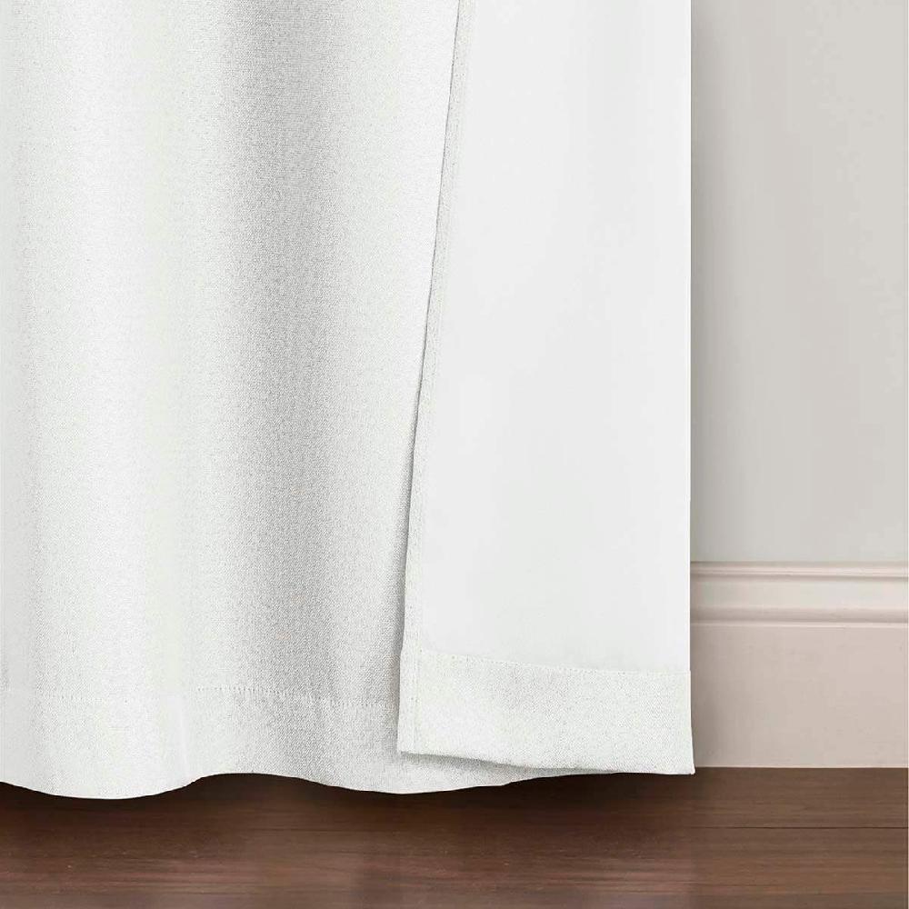 At Home 2-Pack White Blackout Grommet Curtain Panels 84"