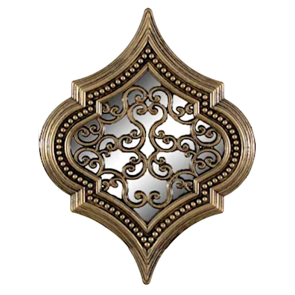 At Home 3-Piece Ornate Bronze Wall Mirror Set 18x24