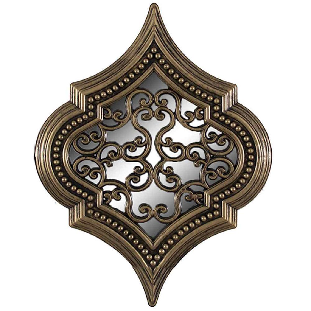 At Home 3-Piece Ornate Bronze Wall Mirror Set 18x24